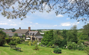 Huxtable Farm B&B garden, house and countryside EX32