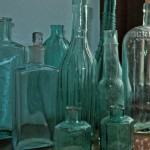 Bottles in Blue B&B room