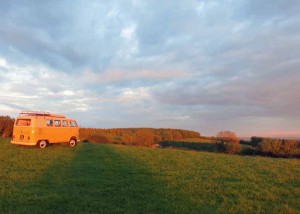Campervan with a Devon view