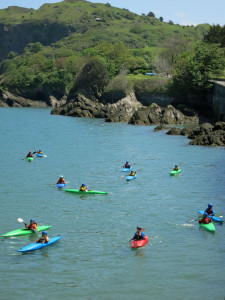 Kayaking Ilfracombe Harbour Devon