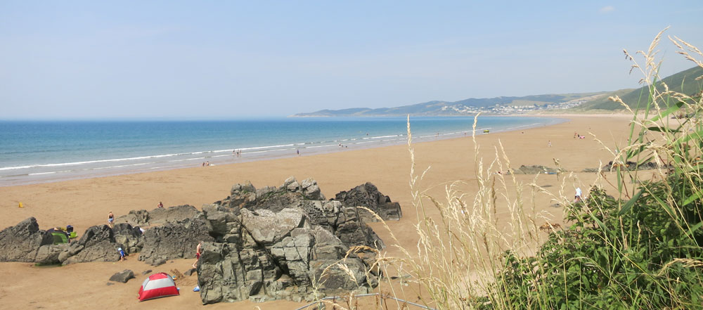 Putsborough to Woolacombe beach Miles of golden sands