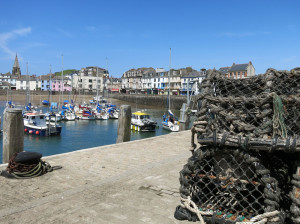 Ilfracombe harbour, fishing boats & Lobster pots