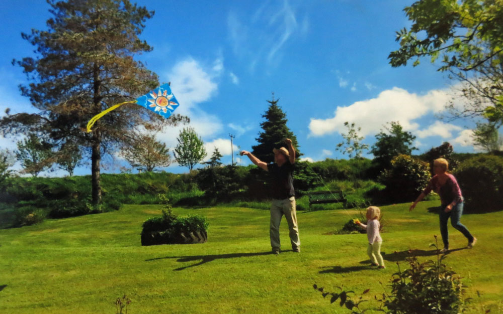 Fly a kite at Huxtable farm B&B North Devon