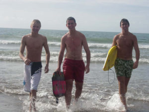 Putsborough Beach body boarders