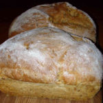 Homemade bread at Huxtable Farm B&B