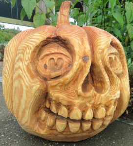 Pumpkin Face at RHS Rosemoor Gardens