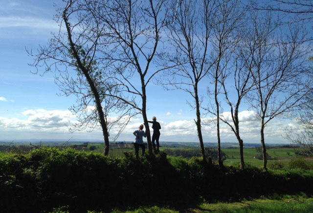 Enjoying the view South towards Dartmoor