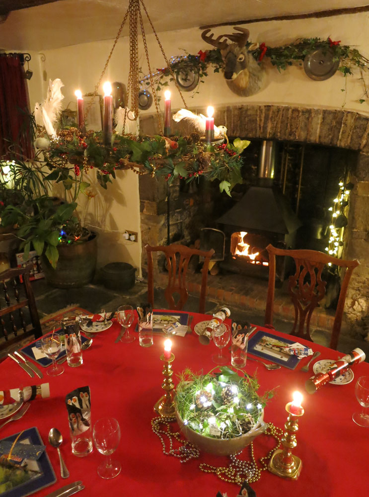 Christmas dining room