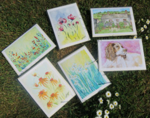 Water colour painting print Cards by Jackie
