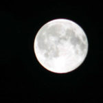 Moon seen from Exmoor Dark Sky Reserve