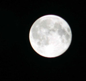 Moon seen from Exmoor Dark Sky Reserve