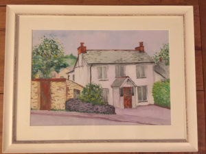 Water colour painting of local house