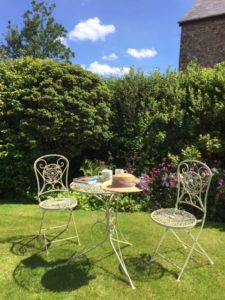 Relax in Huxtable Farm B&B's garden