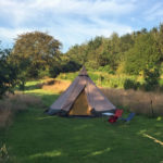 Campers in a Teepee