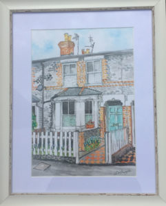 Water colour painting house 1