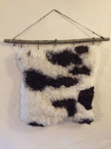 Felted Jacob sheepskin wall hanging B £65