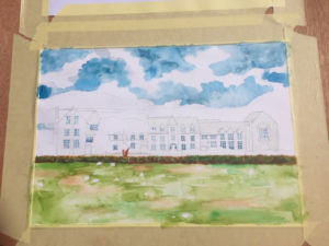 West Buckland School painting 1