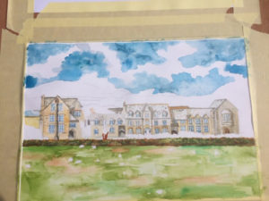 West Buckland School painting 3