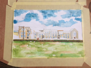 West Buckland School painting 2