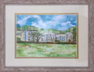 Painting of West Buckland School