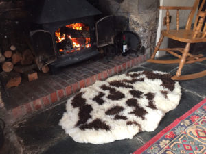 https://www.huxtablefarm.co.uk/felted-jacob-sheepskins/ Felted Jacob rug 127x85cms £270