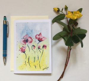 Poppies card £2.50 each or 5 for £10