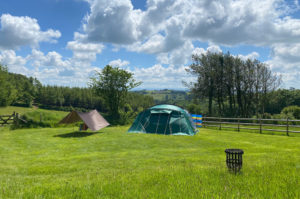 Camping Pitch 2 at Huxtable Farm