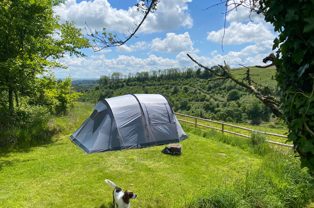 Camping Pitch 3 at Huxtable Farm