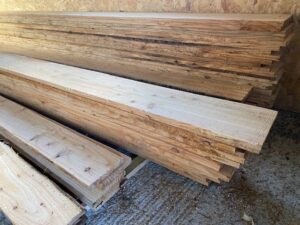 Larch planks ; 6" x 1", 8" x 3/4", etc.