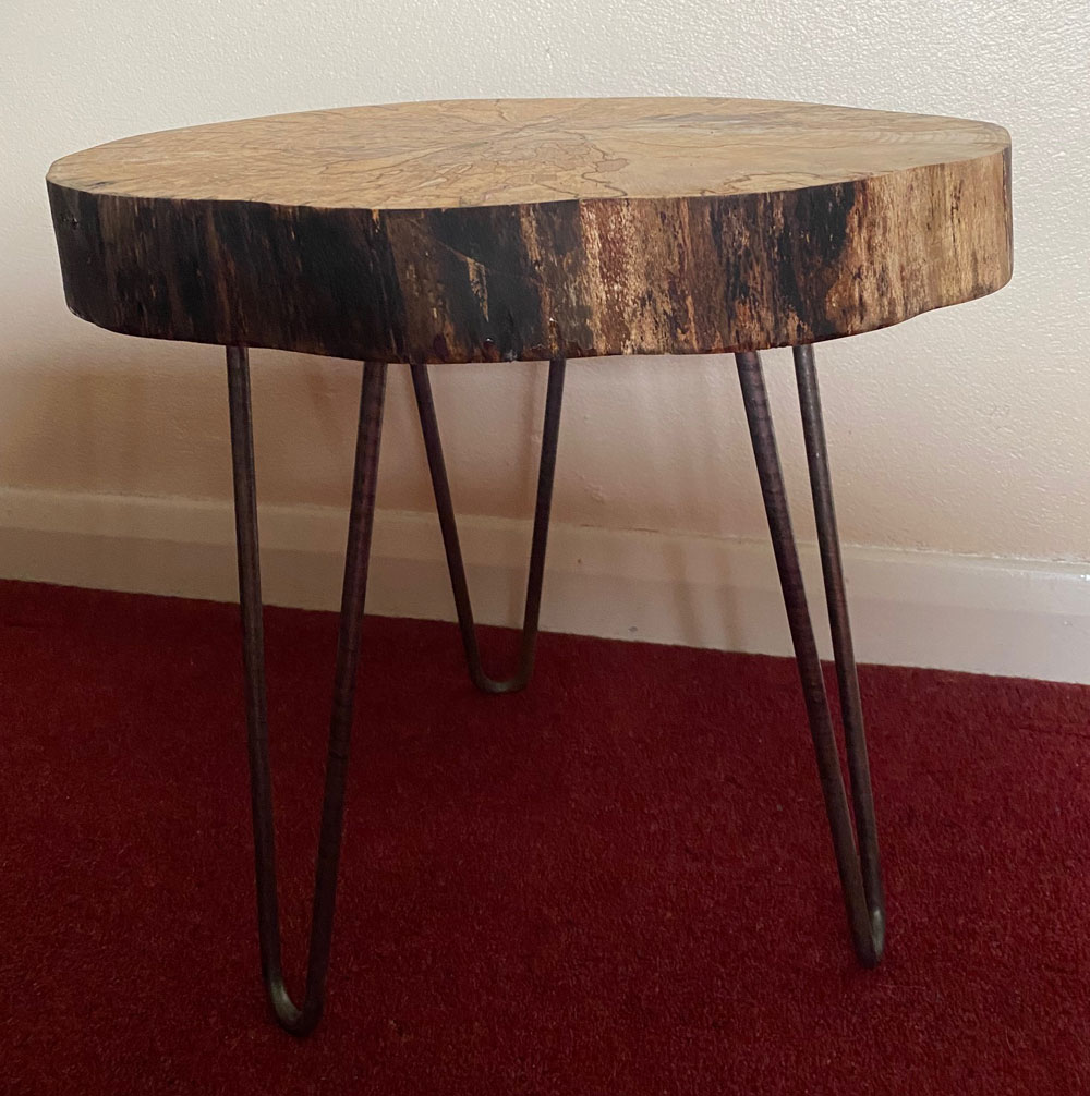 Beech side-table