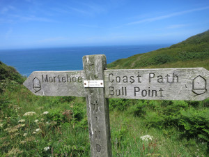 South West Coast path Morthoe, Devon