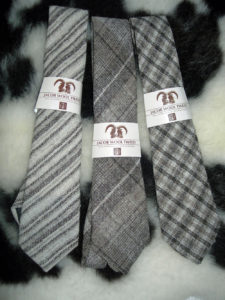 British Jacob sheep wool neck tie