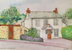 Water colour painting of local house