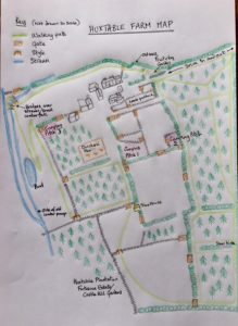Map of Huxtable Farm